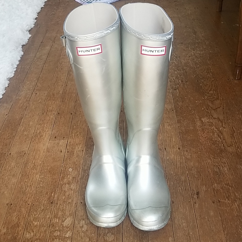Metallic Hunter Boots